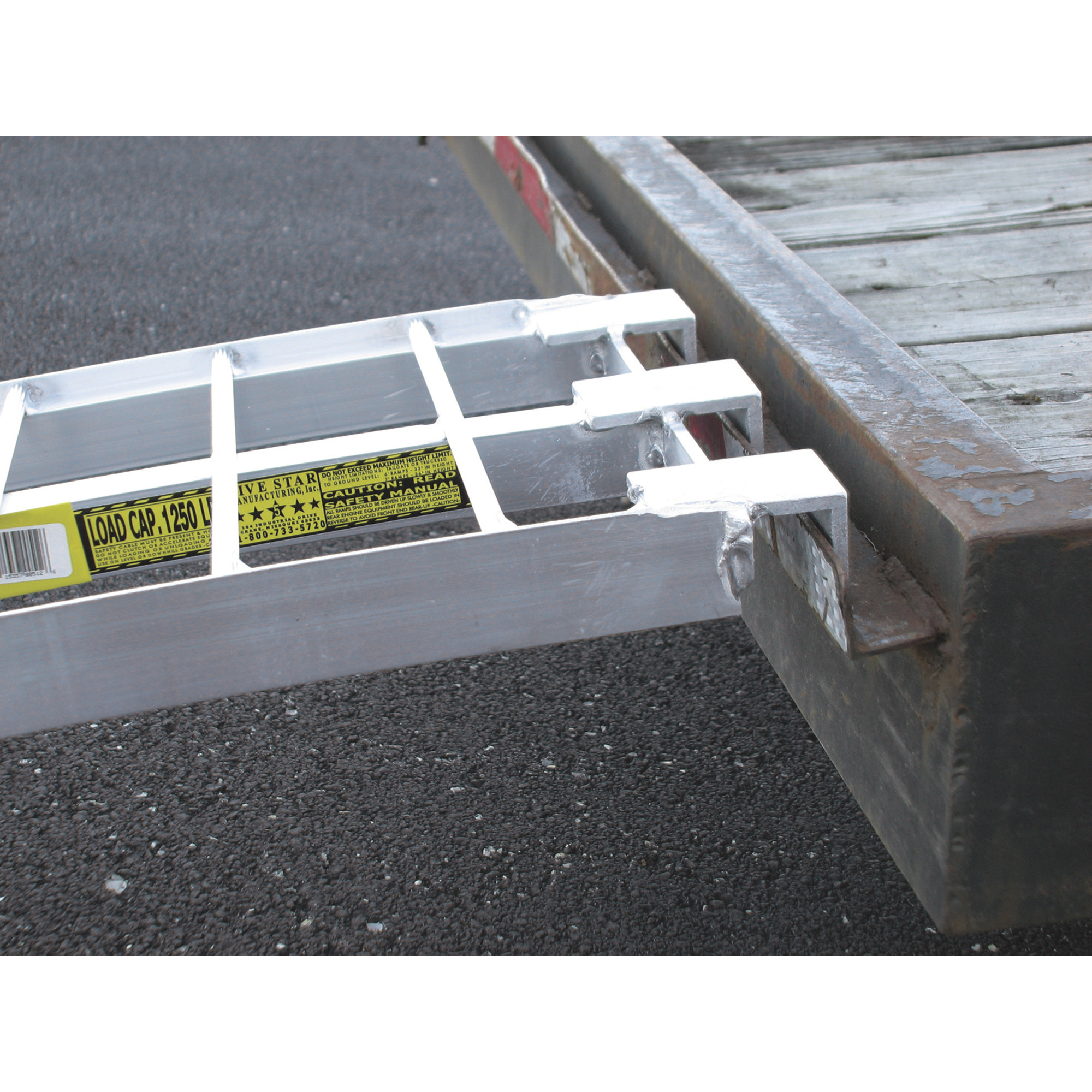 Five Star Non-Folding Aluminum Ramp Set, 5ft. L x 12 In. W, 2,500-Lb. Capacity